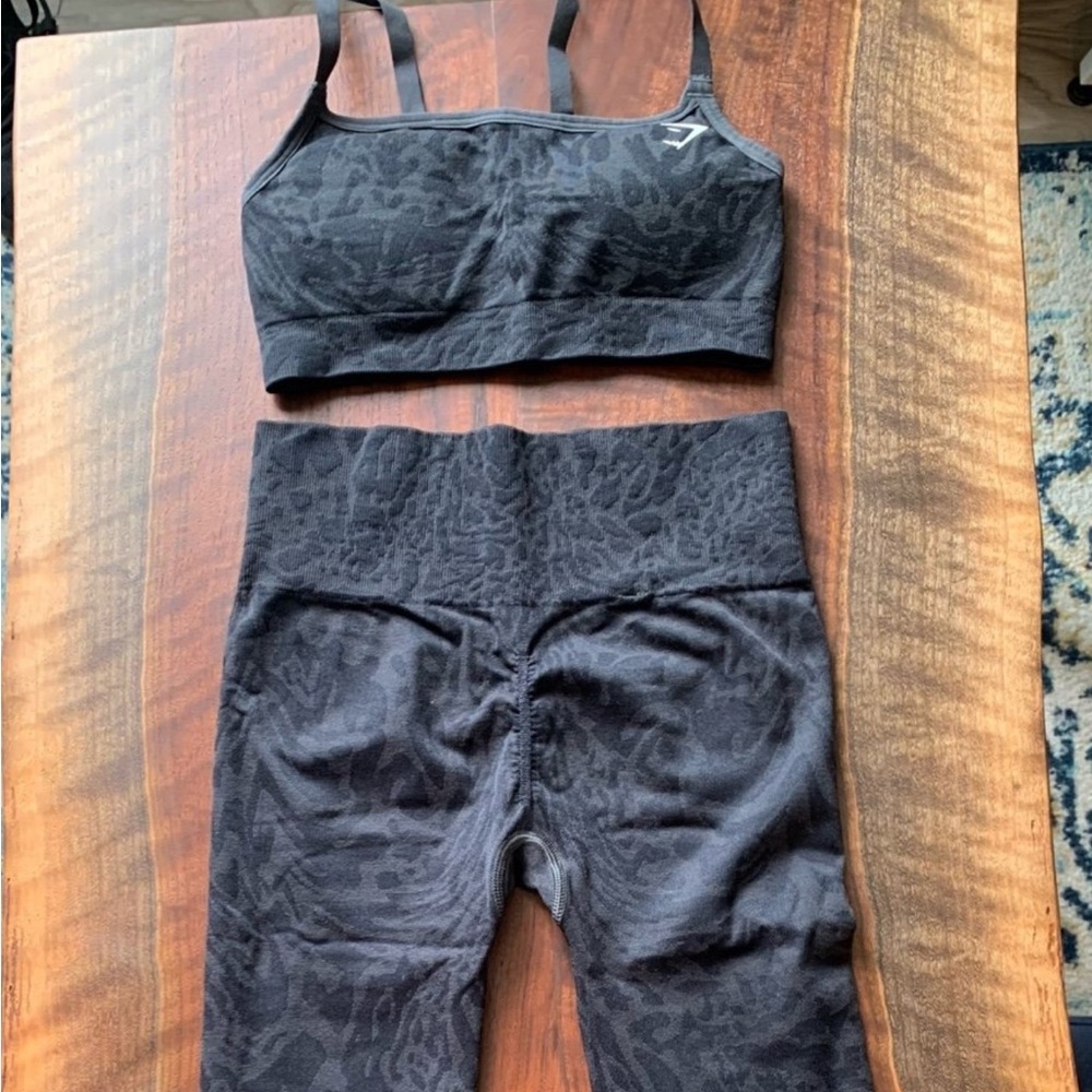 Gymshark Adapt Safari Seamless Set Black XS